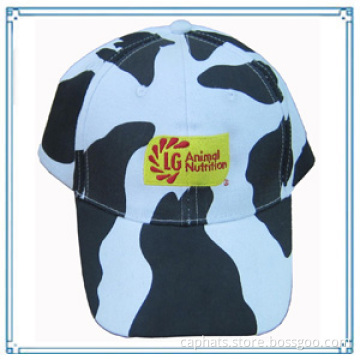 2014 Hot Sale Custom Design 6 Panel Cow Embroidered Logo Velcro Farm Hat Cap (BHXE-2501)